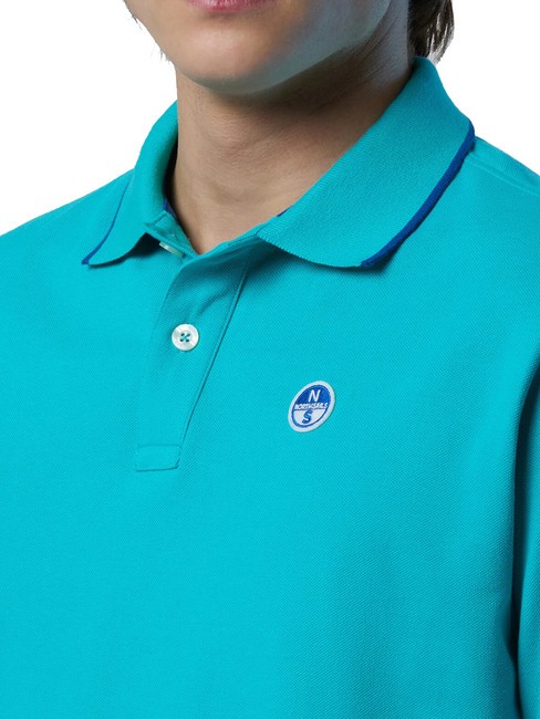 COLLAR STRIPED Polo à manches courtes en coton céramique - chemise polo