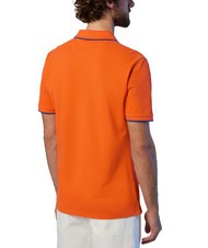 NORTH SAILS COLLAR STRIPED Polo à manches courtes en coton orange flamme - chemise polo - 2