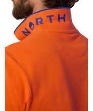 NORTH SAILS COLLAR STRIPED Polo à manches courtes en coton orange flamme - chemise polo - 5