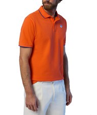 NORTH SAILS COLLAR STRIPED Polo &agrave; manches courtes en coton orange flamme - chemise polo - 3