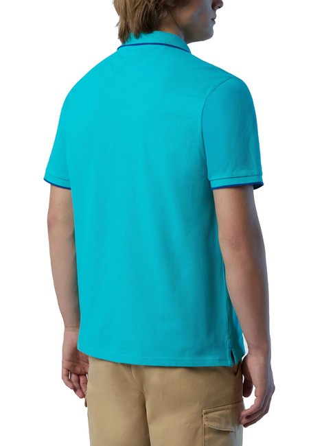 COLLAR STRIPED Polo &agrave; manches courtes en coton c&eacute;ramique - chemise polo