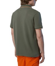 NORTH SAILS COLLAR STRIPED Polo à manches courtes en coton olives poussiéreuses - chemise polo - 2