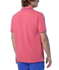 NORTH SAILS COLLAR STRIPED Polo &agrave; manches courtes en coton corail calypso - chemise polo - 2