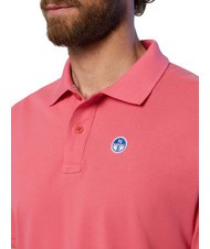NORTH SAILS BASIC Polo à manches courtes en coton corail calypso - chemise polo - 4