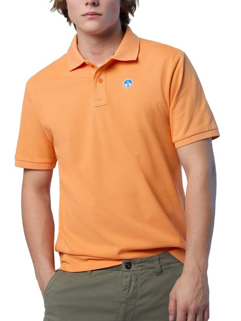 BASIC Polo à manches courtes en coton Tangerine - chemise polo