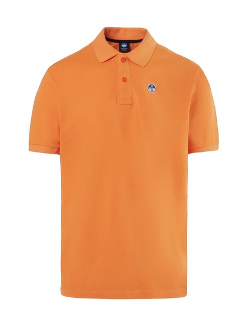 BASIC Polo à manches courtes en coton Tangerine - chemise polo
