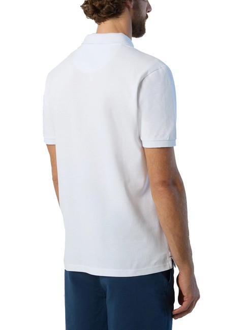 BASIC Polo &agrave; manches courtes en coton blanc - chemise polo