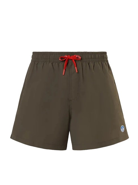 VOLLEY Maillot de bain boxer avec logo olives poussiéreuses - Maillots de bain