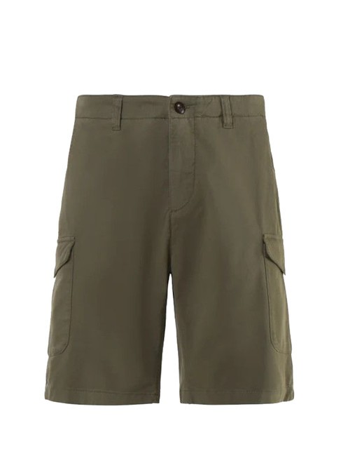 AMERICA Short cargo coupe classique olives poussi&eacute;reuses - Pantalon