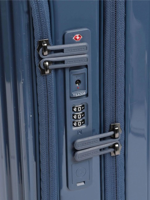 PQ-LIGHT Chariot à bagages à main à contrôle rapide bleu - Valises cabine