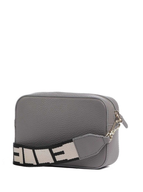TEBE Sac &agrave; bandouli&egrave;re en cuir textur&eacute; graphite - Sacs pour Femme