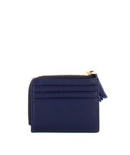 COCCINELLE TASSEL Porte-cartes zipp&eacute; en cuir martel&eacute; - Portefeuilles Femme