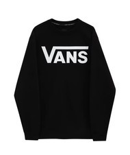 VANS VANS CLASSIC Sweat col rond en coton noir blanc - Pulls molletonnés - 3
