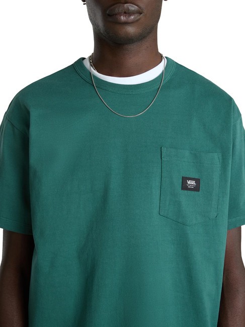 OFF THE WALL II POCKET T-shirt en coton avec poche bistrot vert - T-shirt