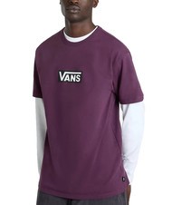 VANS OFF THE WALL II DROP T-shirt en coton à manches courtes vin de mûre - T-shirt - 3
