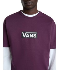 VANS OFF THE WALL II DROP T-shirt en coton à manches courtes vin de mûre - T-shirt - 4