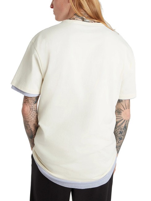 OFF THE WALL II POCKET T-shirt en coton avec poche blanc antique - T-shirt