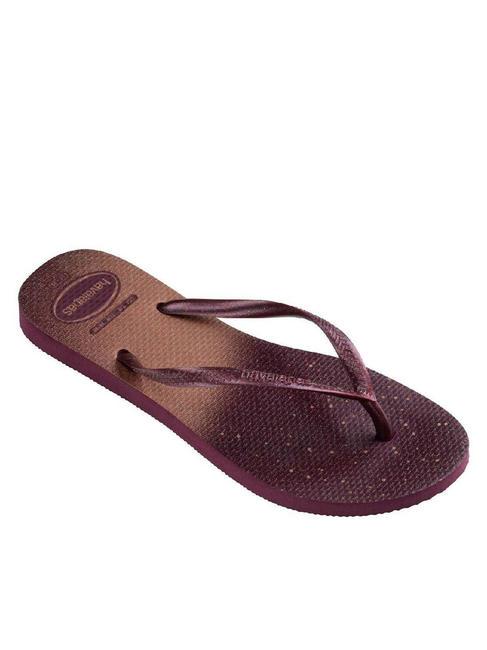 SLIM GLOSS Tongs terre violette - Chaussures Femme