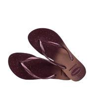 HAVAIANAS SLIM GLOSS Tongs terre violette - Chaussures Femme - 3