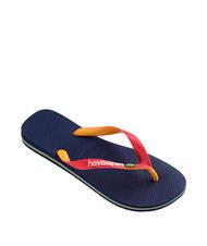 HAVAIANAS BRASIL MIX Tongs BRASIL MIX bleu marine/rouge rubis - Chaussures unisexe - 3