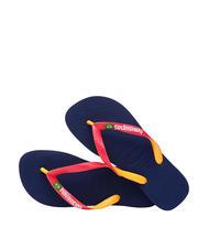 HAVAIANAS BRASIL MIX Tongs BRASIL MIX bleu marine/rouge rubis - Chaussures unisexe - 4