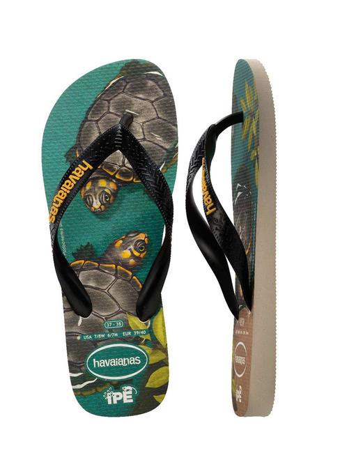 tongs IPE beige/noir/jaune - Chaussures unisexe