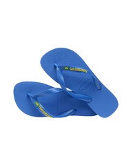 HAVAIANAS BRASIL LOGO NEON Tongs bleu étoile/bleu étoile - Chaussures unisexe - 4