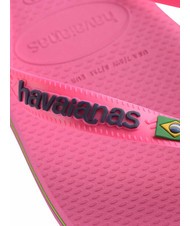 HAVAIANAS BRASIL LOGO NEON Tongs flux rose/flux rose - Chaussures unisexe - 4