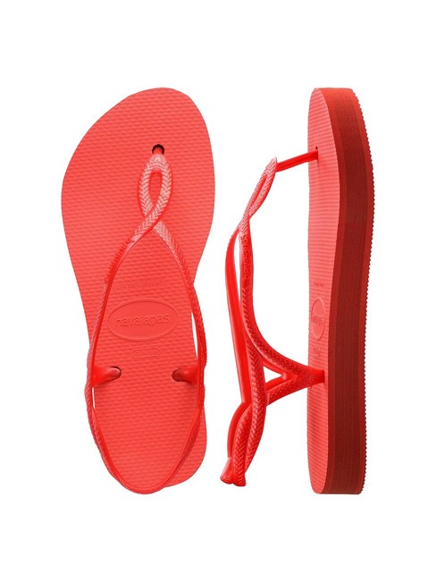 LUNA FLATFORM Sandale tongs à plateforme saumon - Chaussures Femme