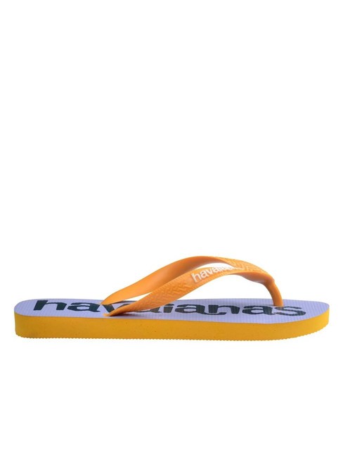 TOP LOGOMANIA 2 Tongs jaune pop - Chaussures Femme