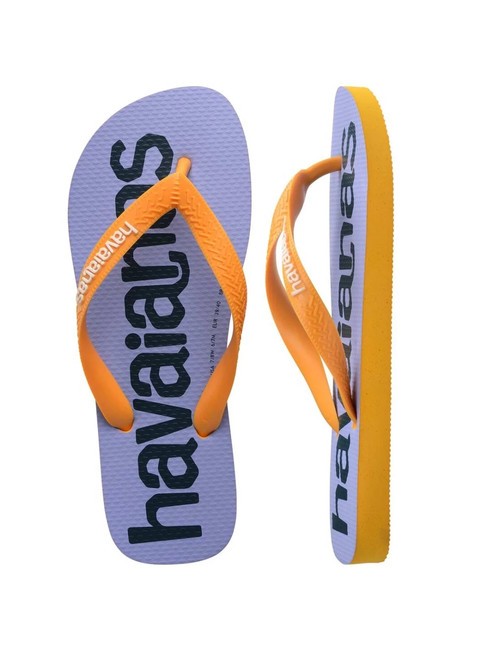 TOP LOGOMANIA 2 Tongs jaune pop - Chaussures Femme