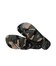 HAVAIANAS tongs TOP CAMU vert olive/noir - Chaussures unisexe - 3