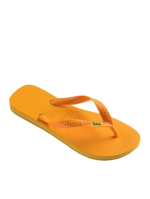  Tongs BRASIL LOGO jaune pop - Chaussures unisexe