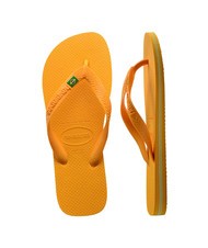 HAVAIANAS  Tongs BRASIL LOGO jaune pop - Chaussures unisexe - 5