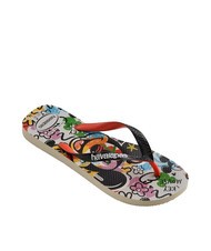 HAVAIANAS DISNEY STYLISH Tongs beige/noir/orange sanguine - Chaussures unisexe - 3