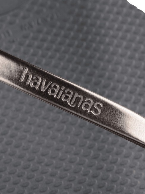 YOU METALLIC Tongs en caoutchouc acier gris/graphite métallique - Chaussures Femme