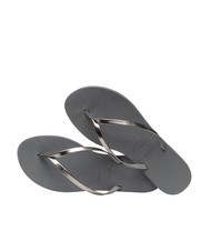 HAVAIANAS YOU METALLIC Tongs en caoutchouc acier gris/graphite métallique - Chaussures Femme - 4