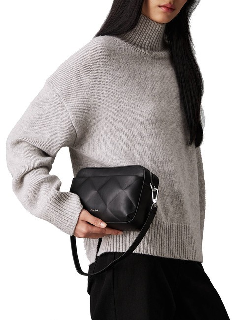 DIAMOND QUILT  Mini sac à bandoulière, avec bandoulière ck noir - Sacs pour Femme