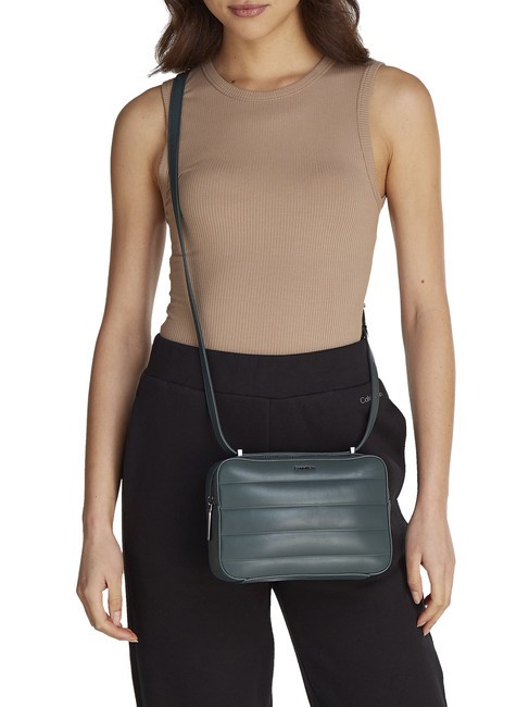 LINE QUILT Sac d'épaule vert palmier - Sacs pour Femme