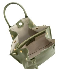 LESAC ALICE Sac à main en cuir avec bandoulière olive - Sacs pour Femme - 6
