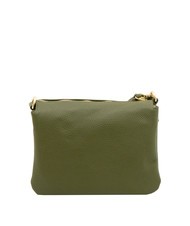 LESAC SIMONA Sac porté épaule en cuir Tris Dollar olive - Sacs pour Femme - 3