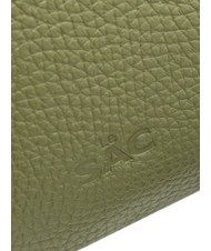 LESAC SIMONA Sac porté épaule en cuir Tris Dollar olive - Sacs pour Femme - 6