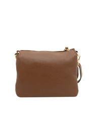 LESAC SIMONA Sac porté épaule en cuir Tris Dollar brûlé - Sacs pour Femme - 3