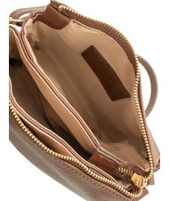 LESAC SIMONA Sac porté épaule en cuir Tris Dollar brûlé - Sacs pour Femme - 5