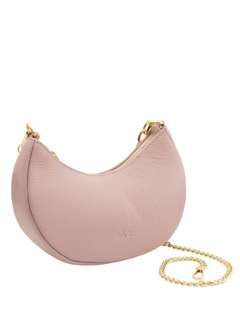 GIUDITTA Sac hobo en cuir avec cha&icirc;ne rose mill&eacute;naire - Sacs pour Femme