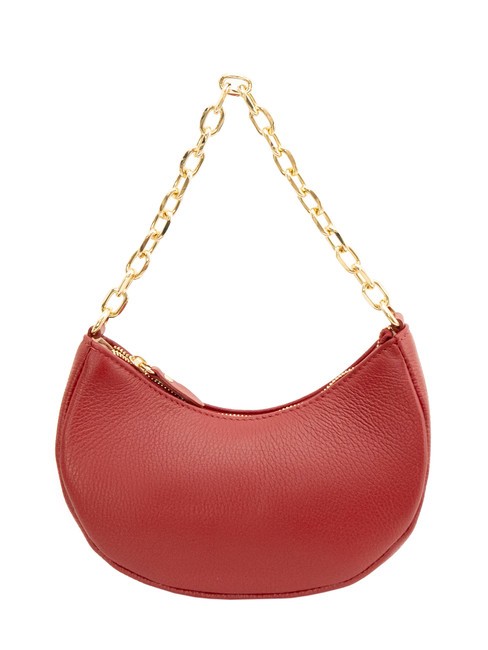 GIUDITTA Sac hobo en cuir avec chaîne rouge - Sacs pour Femme