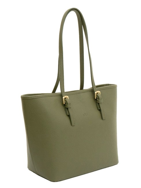 CHIARA Sac cabas en cuir Dollar olive - Sacs pour Femme