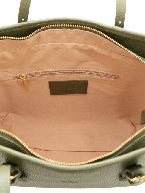 CHIARA Sac cabas en cuir Dollar olive - Sacs pour Femme