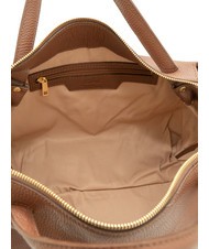 LESAC FRESIA Sac &agrave; main, avec bandouli&egrave;re, en cuir br&ucirc;l&eacute; - Sacs pour Femme - 6