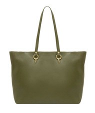 LESAC VIOLA  Sac cabas en cuir olive - Sacs pour Femme - 3